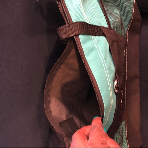 Carolina Healthcare System Tote bag, Brown and Mint Green - Picture 2 of 2